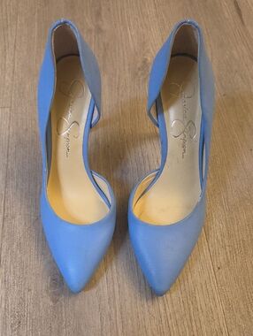 Jessica Simpson Periwinkle D'Orsay Pointed-Toe Pumps